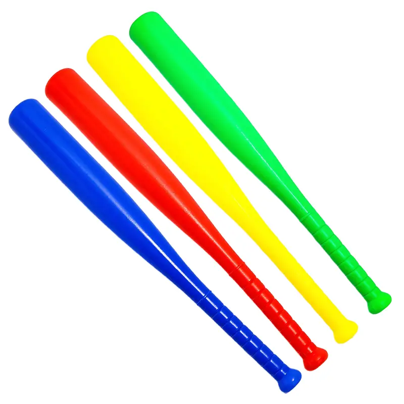 1pc Plastic Baseball Bat with Ball Sport Set Red Yellow Green Blue 4 Colours for Outdoor Sports Games Baseball Playtime Gift ZYF