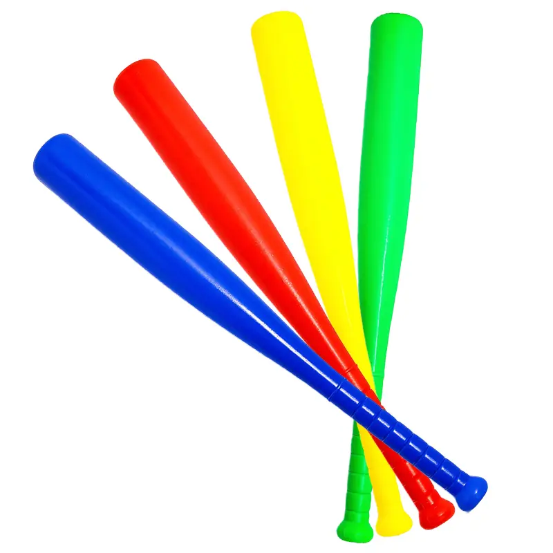 1pc Plastic Baseball Bat with Ball Sport Set Red Yellow Green Blue 4 Colours for Outdoor Sports Games Baseball Playtime Gift ZYF