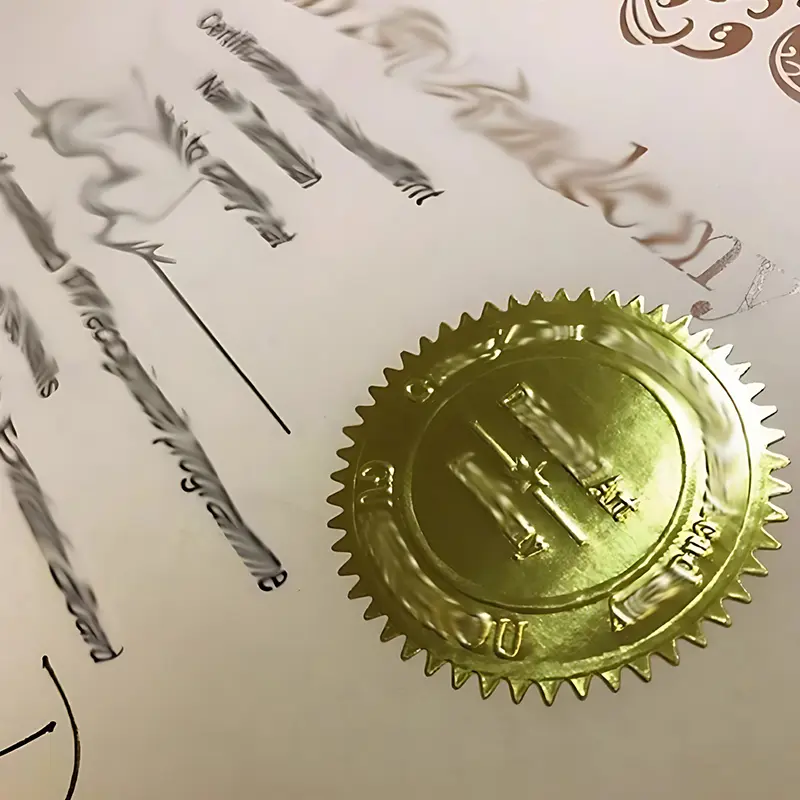 100pcs Round Gear Sticker 45mm DIY Decoration for Certificate Envelope Greeting Card Wedding Invitation Embossing Stamp Prop ZYF
