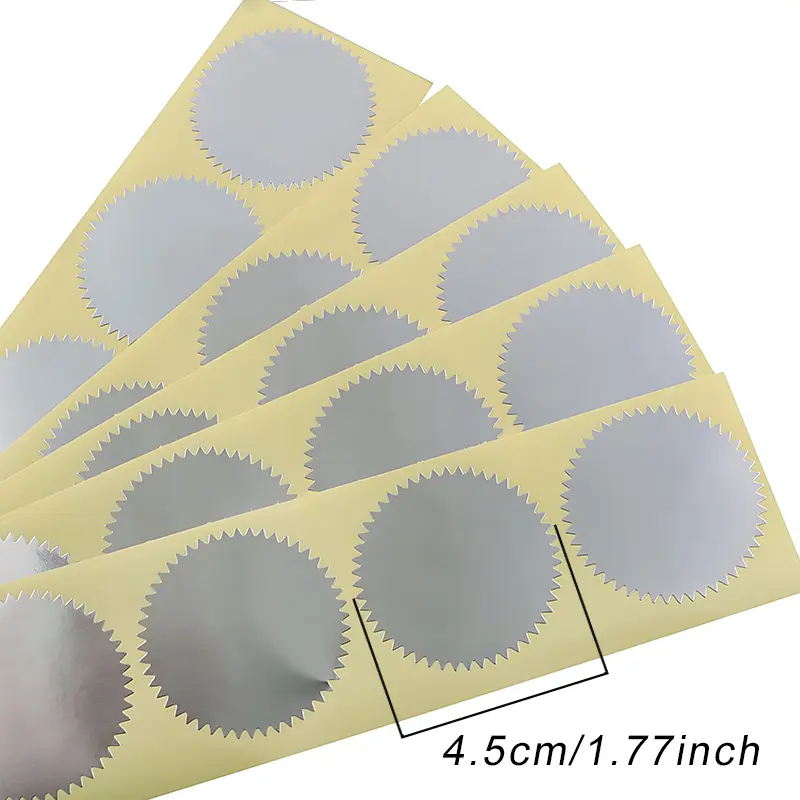 100pcs Round Gear Sticker 45mm DIY Decoration for Certificate Envelope Greeting Card Wedding Invitation Embossing Stamp Prop ZYF