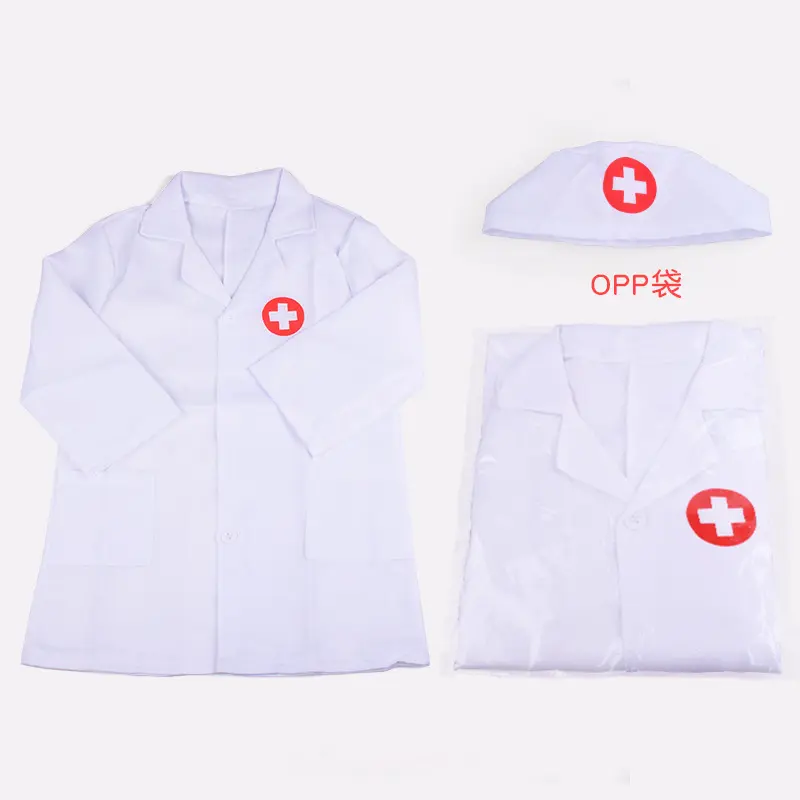 Children Pretend Play Game Simulation Doctor Nurse Coat Kindergarten Puzzle Set Role Playing Gifts for Kids Boys Girls TMZ