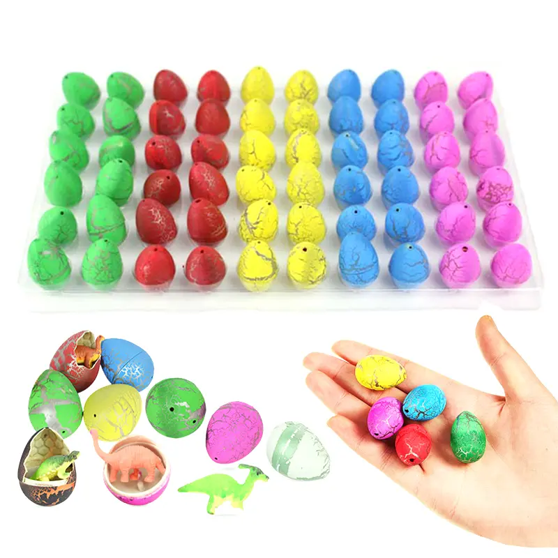 10/20/60pcs Mini Hatching Dinosaur Egg Toy Colorful Cracked Eggs Children Funny Toys Festival Party Favors Gifts for Kids TMZ