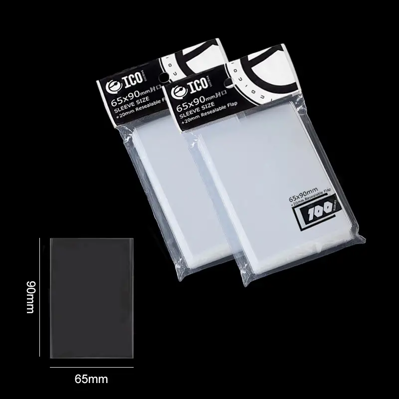 100-500Pcs Card Sleeves Transparent Cover Clear Protector Cards Holder For Board Playing Game ID Trading Folder Photo Pouch