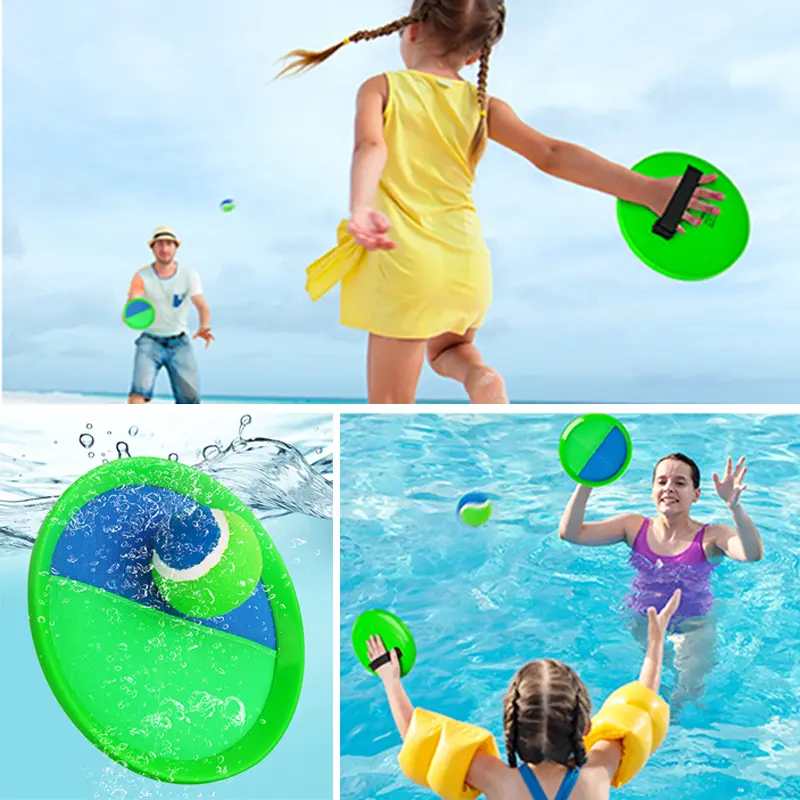 Children Sports Toys Toss & Catch Ball Sticky Balls Summer Outdoor Beach Toy Multiplayer Game Parent-child Interaction Gifts TMZ