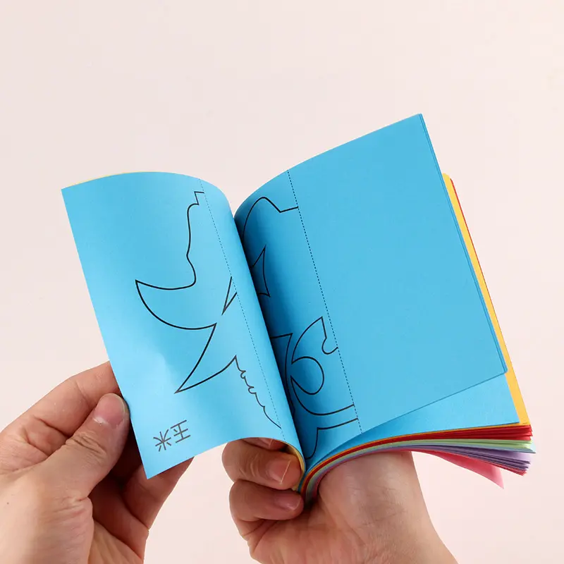 96 Sheets Paper-Cut Set Paper Cutting Scissor Skills Activity Cutting Book Kids DIY Crafts Toys Kits with Child-Safe Scissors