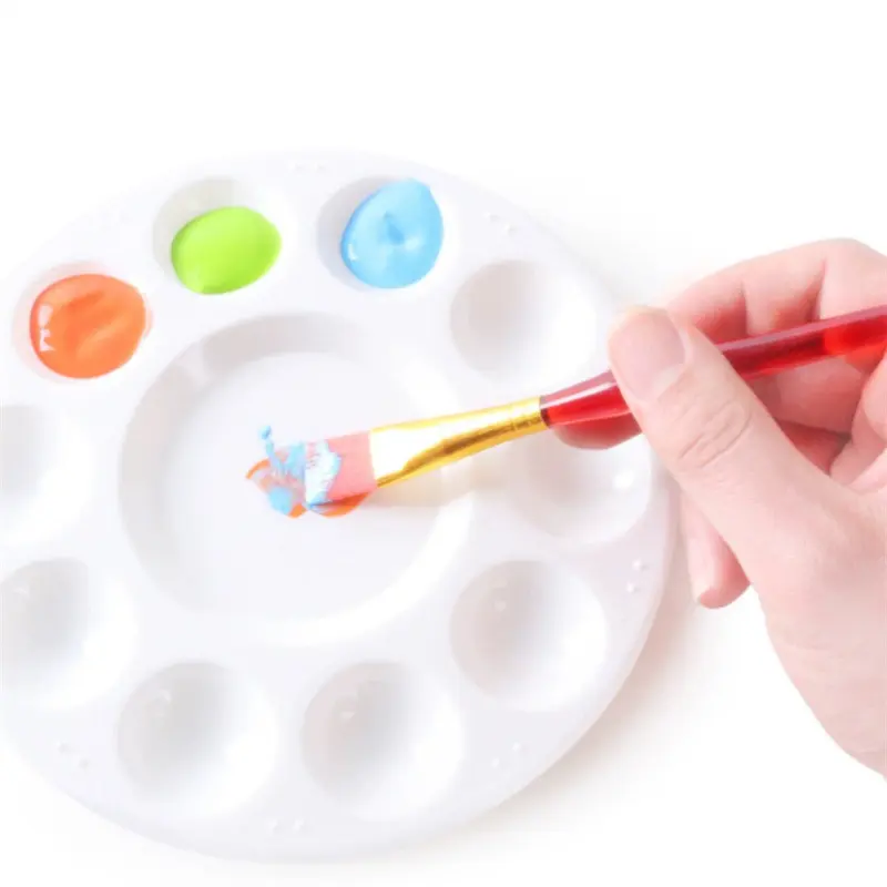 Color Palette Pigment Tray Plastic Office Educational Supplies Equipment Easy to Clean Suitable for Art Students Beginner TMZ