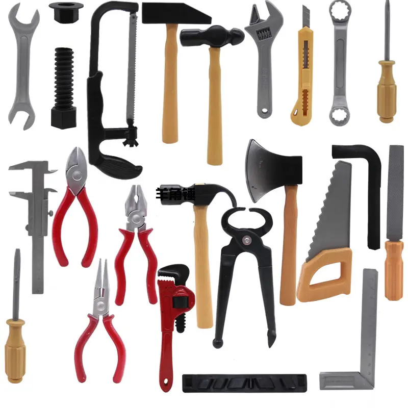 14pcs/lot Simulation Repair Drill Tools Set Children Pretend Play Boy Safe Plastic Maintenance Tool Screwdriver Children Toy DDJ