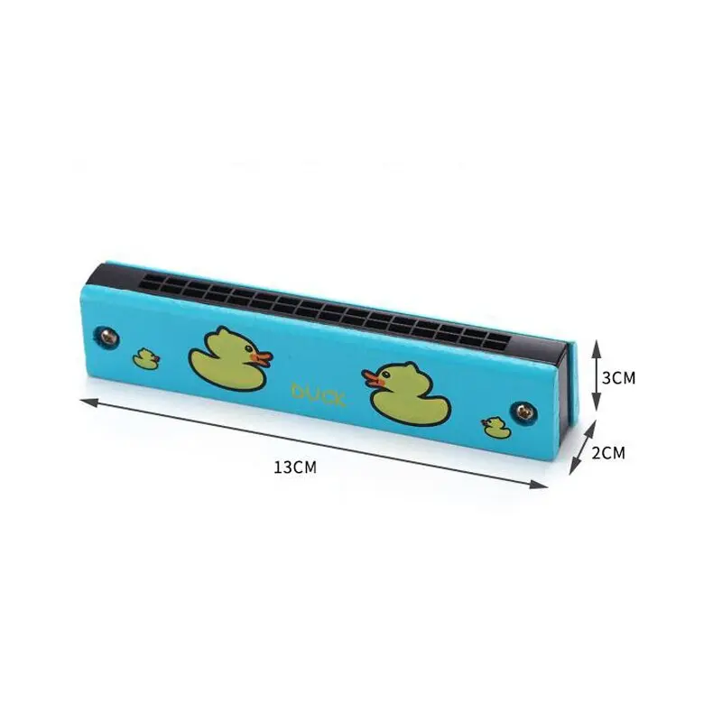 3Pcs 16 Holes Harmonica Musical Instrument Montessori Educational Toys Cartoon Pattern Kids Wind Instrument Children Gift Kids