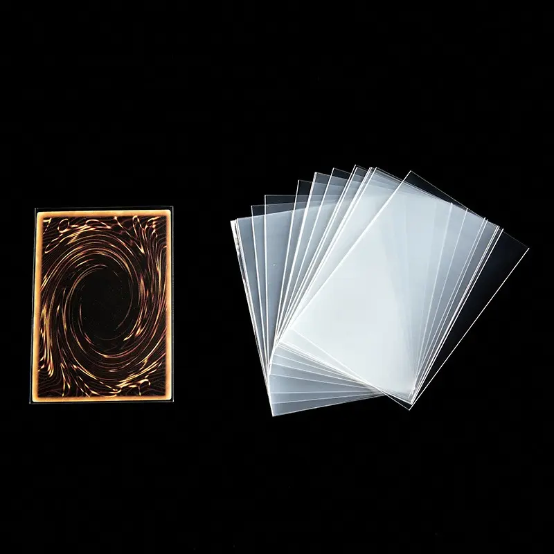 ﻿ Transparent Card Sleeves 200PCS Cards Protector 65*90mm Sealed /Unsealed Idol Album Football Star Board Game Card Sleeves ZYF