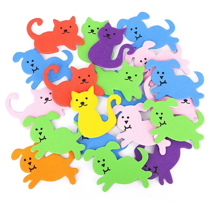 Sponge 3D EVA Stickers Colorful Cartoon Foam Self-Adhesive Handmade DIY Stickers Notebook Decoration Birthday Gift ZYF