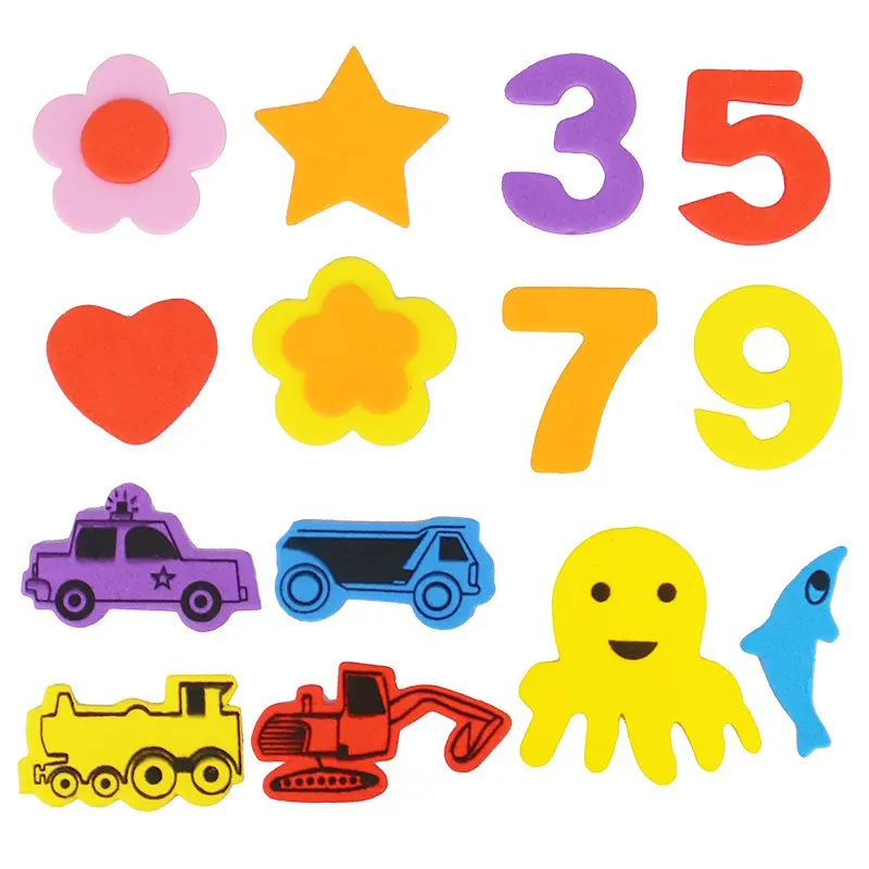 Sponge 3D EVA Stickers Colorful Cartoon Foam Self-Adhesive Handmade DIY Stickers Notebook Decoration Birthday Gift ZYF