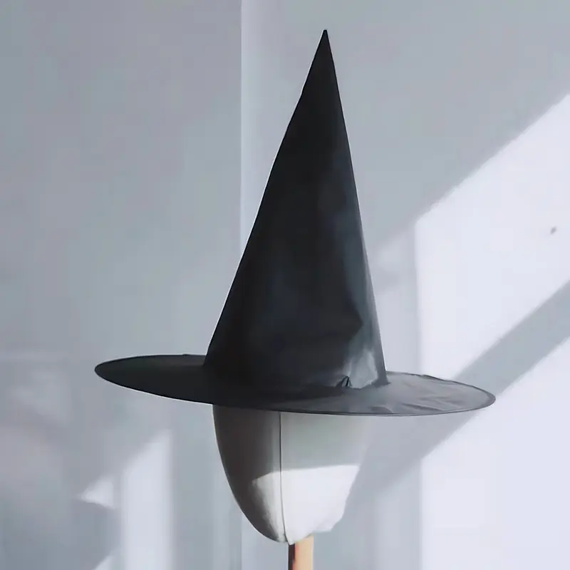 Wizard Hat Witch Broom Black Magic Hat S/L 2 Sizes Colorful Brooms Halloween Party Props Cosplay Costume Festival Masquerade ZYF