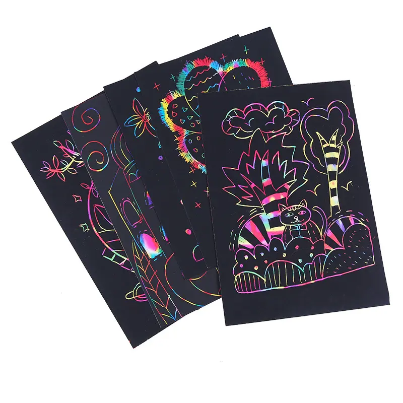 Scratch Paper 16K/32K Colorful Base Color Office Education Art Classroom Supplies Student Handmade DIY Painting Paper TMZ