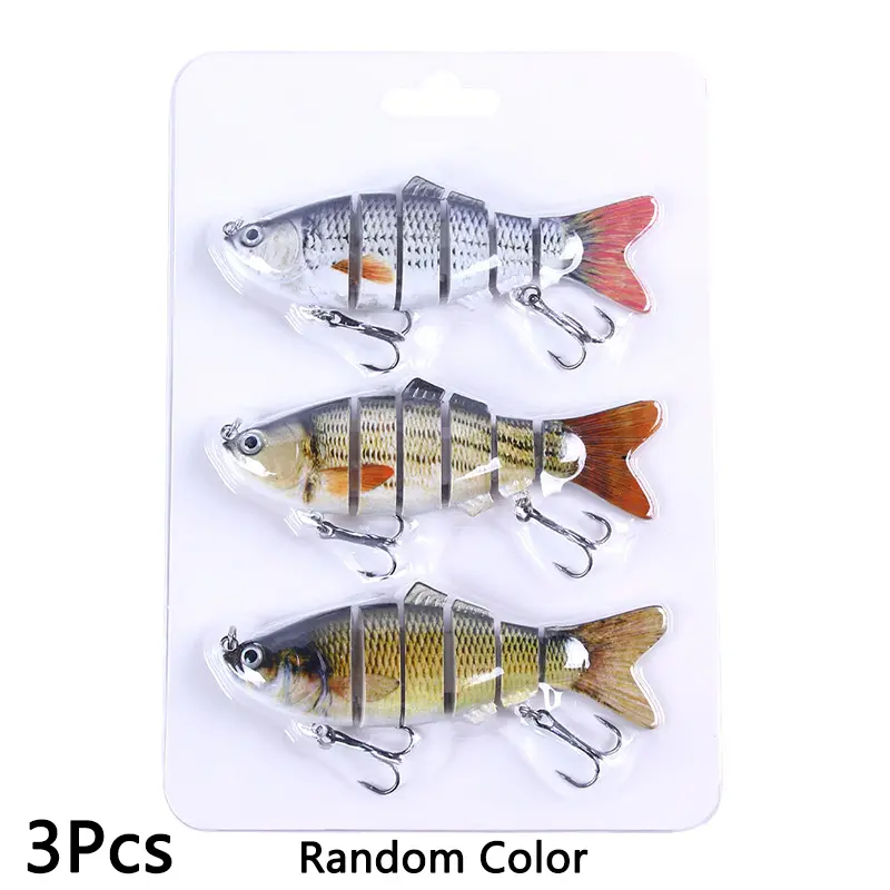 6/3/1Pcs Fishing Lure Sinking 10cm 17.5g 6 Segment Multi Jointed Swimbait Artificial Wobblers Crankbait Hard Bait Pesca Tackle