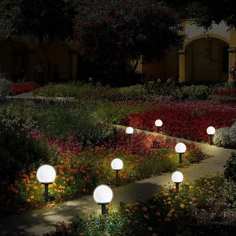 3/6/9/12Pack Solar Powered LED Bulb Lamp Energy Light Waterproof Outdoor Garden Decoration Ball Lights Lawn Yard Pathway Lamp