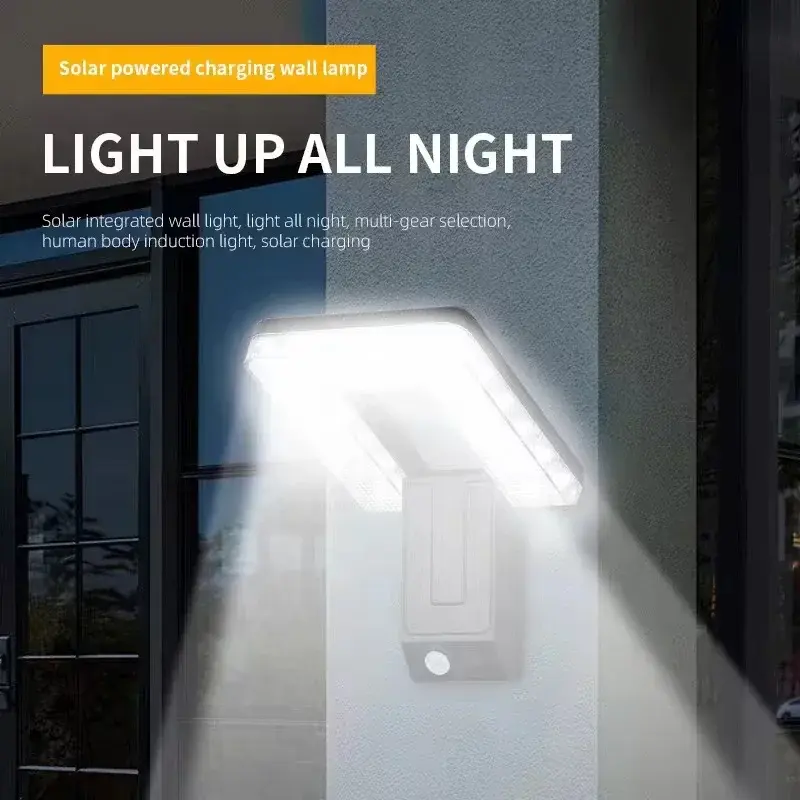 1/2Pcs Solar LED Lights Outdoor Foldable 120° Motion Sensor Wall Lamp Waterproof Spotlights 3 Modes Street Light Garden Decor
