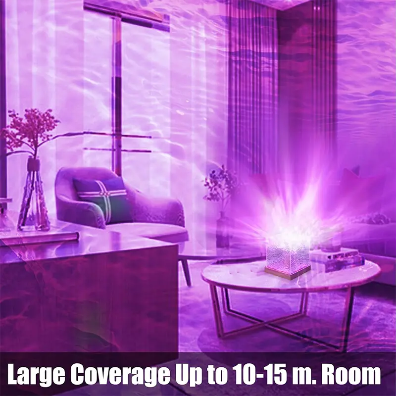1/2Pcs Ocean Wave Projector Light 16 Colors Midnight Aura Aurora Glow Lamp Home Office Bar Restaurant Projector Night Light