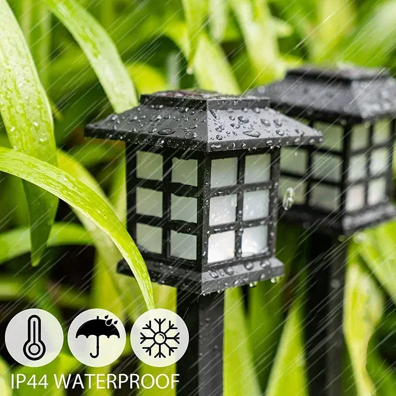 New Upgrade Solar Pathway Lights Outdoor Waterproof Walkway LED Garden Decor Street Lamp for Landscape Yard Patio 2/4/6/8Pcs
