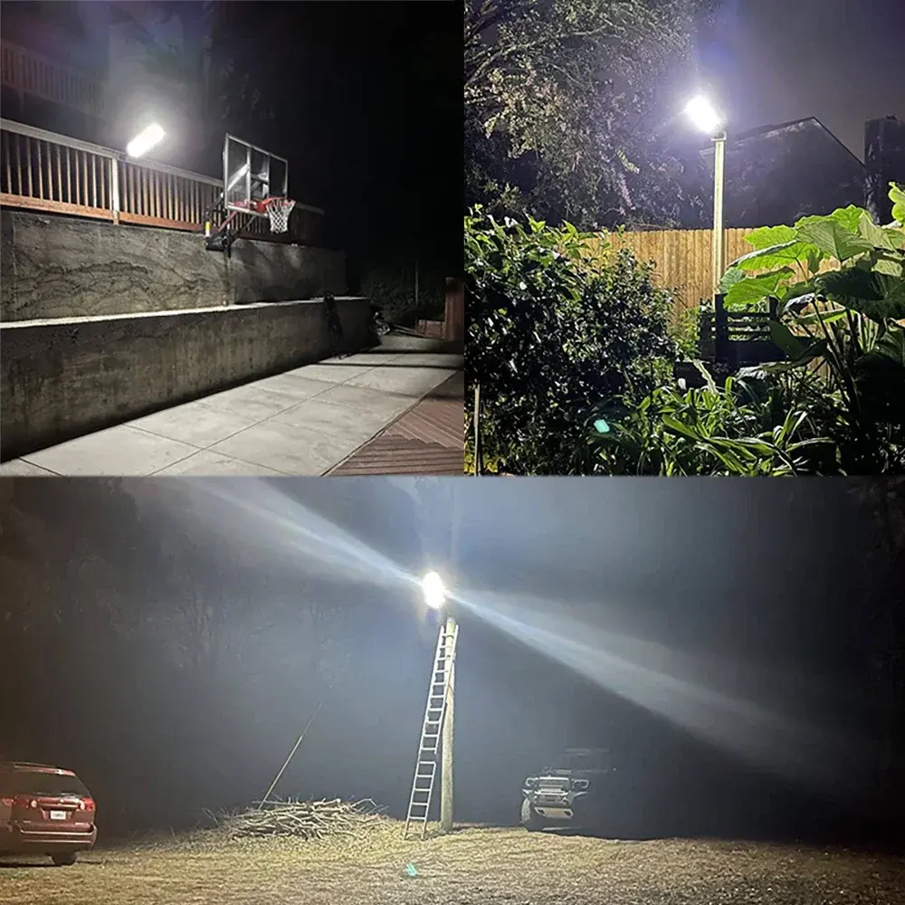2Pack Large Street Light Outdoor 504LED Motion Sensor Waterproof 3 Modes Super Bright Solar Wall Lamp for Security Garden Patio