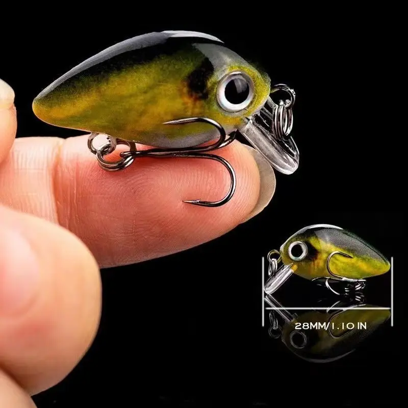Crankbait Fishing Lure 3cm 1.6g Artificial Hard Set Mini Wobbler Crank Bait Sea Mininow for Pike Bass Trout Pesca Fishing Tackle