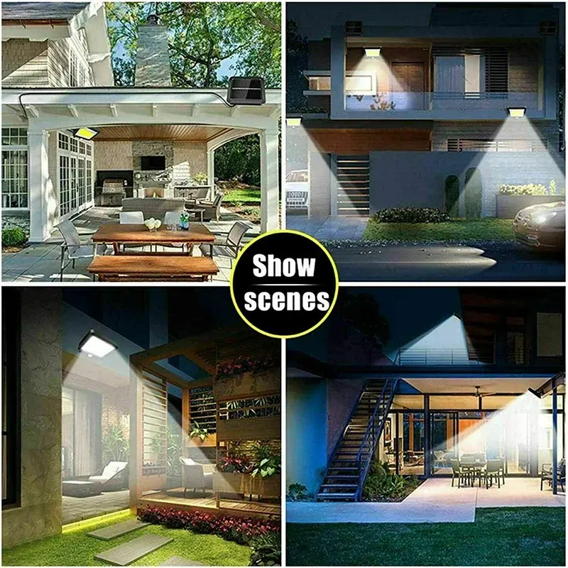 160/120/100COB Solar Lights Split Wall Lamp 3 Mode Waterproof Motion Sensor Garden Street Solar Lamp Garden Security Wall Light