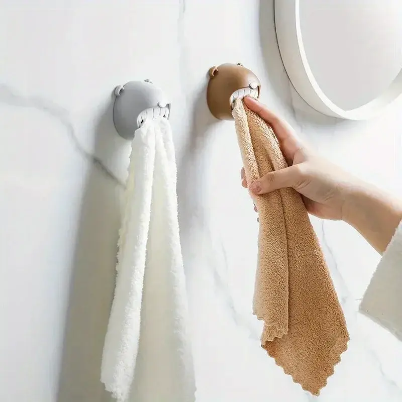 2pcs Easy to install wall mounted handkerchief holder, casual style, no need for punching bathroom and kitchen hangers