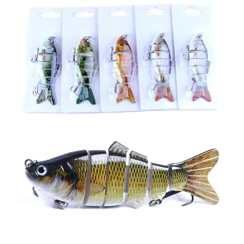 Fishing Lure Sinking 10cm/17.5g Multi Jointed 6 Segment Swimbait Wobblers Crankbait Hard Bait Pesca Tackle 15/12/10/8/5/3/1PCS