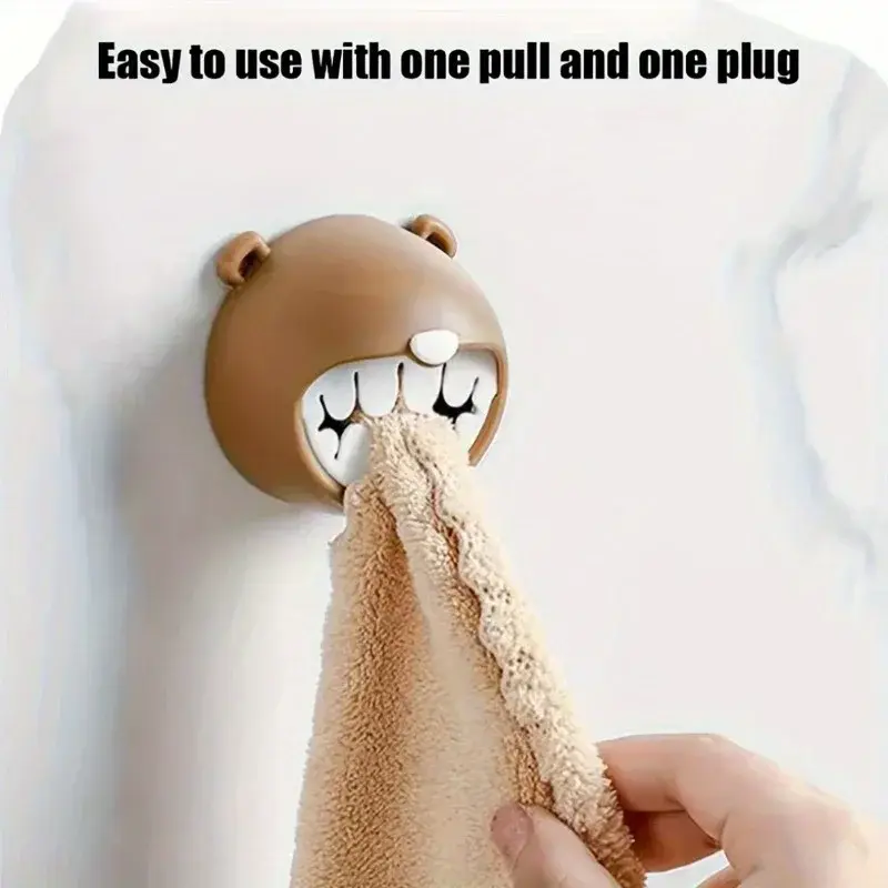 2pcs Easy to install wall mounted handkerchief holder, casual style, no need for punching bathroom and kitchen hangers