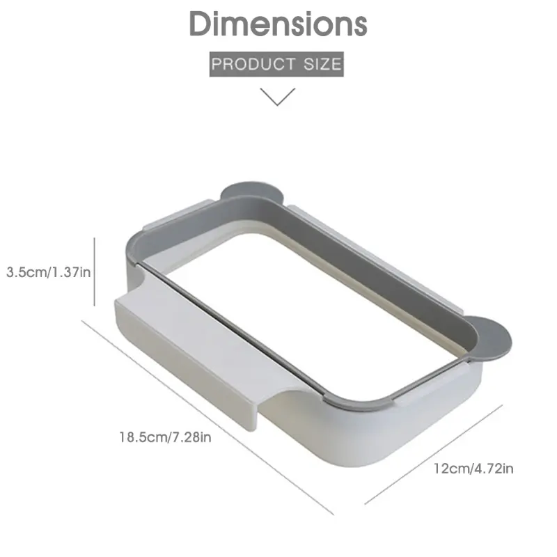 Foldable Kitchen Trash Can Trash Bin Hanging Trash Garbage Bag Waste Bin For Kitchen Storage Holders Trash Racks