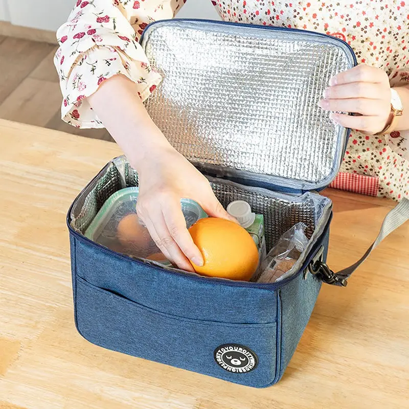 Portable Cooler Bag Folding Insulation Picnic Ice Pack For Food Thermal Drink Carrier Insulated Lunch Box Delivery S/M/L