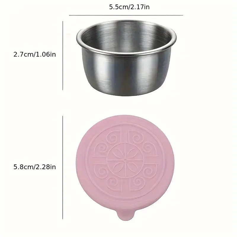 6pcs Seasoning Cup with Lid - Leak-proof, Reusable Sauce Container