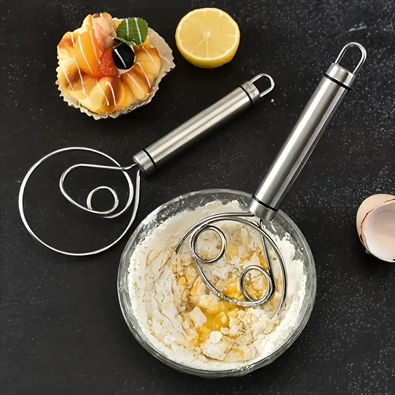 1PC Noodle mixer, flour cake beater, kitchen handheld mixer, non stick, quick egg whisk