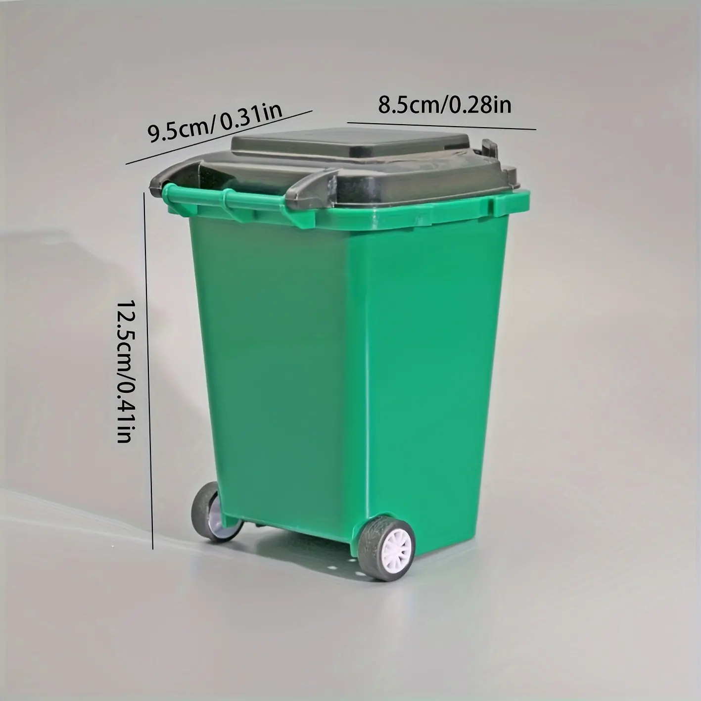 1pc Portable Mini Office Desk Trash Bin Pen Holder - Office Supplies Storage
