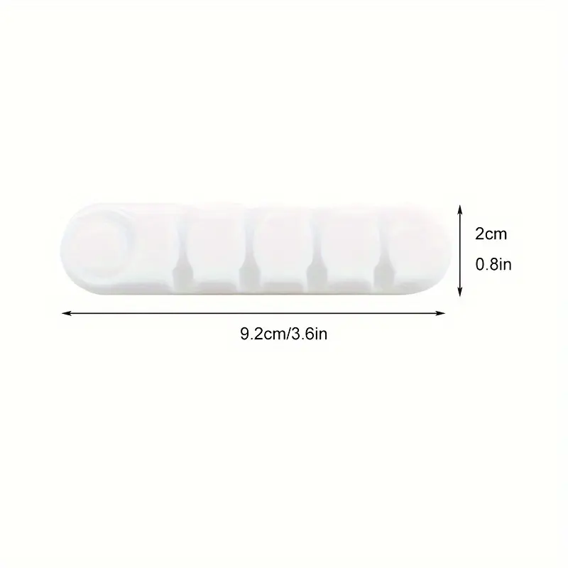 Desktop Cable Organizer Storage Charging Cable Holder Soft Silicone Hub With 4 Holes