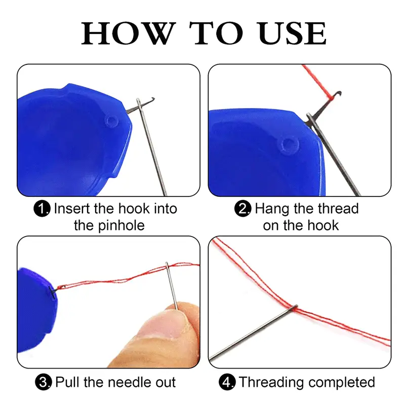 5/10/20pcs Needle Threader Stitch Insertion Tool for Sewing Machine Plastic Wire Loop for Needles Needleswork Threader Tools