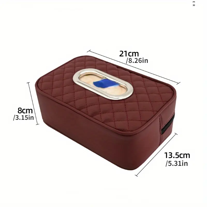 1PC Car mounted tissue box with straps, car use paper box, leather sun visor, paper box, car interior accessories