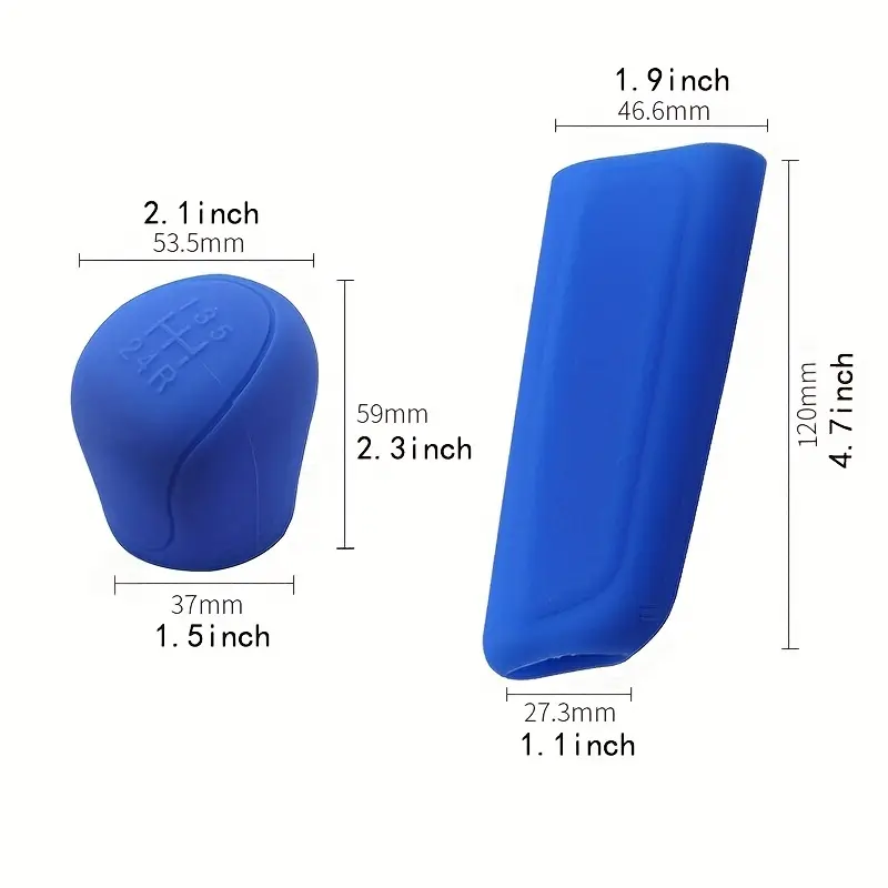 2PCS Car gear sleeve anti slip and wear-resistant universal gear lever sleeve handbrake sleeve
