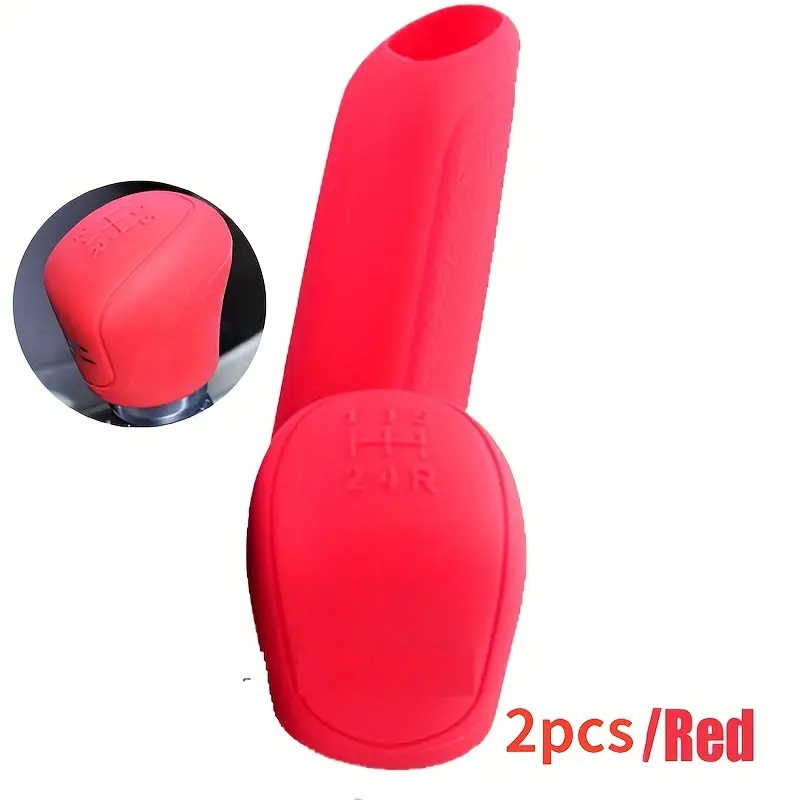 2PCS Car gear sleeve anti slip and wear-resistant universal gear lever sleeve handbrake sleeve
