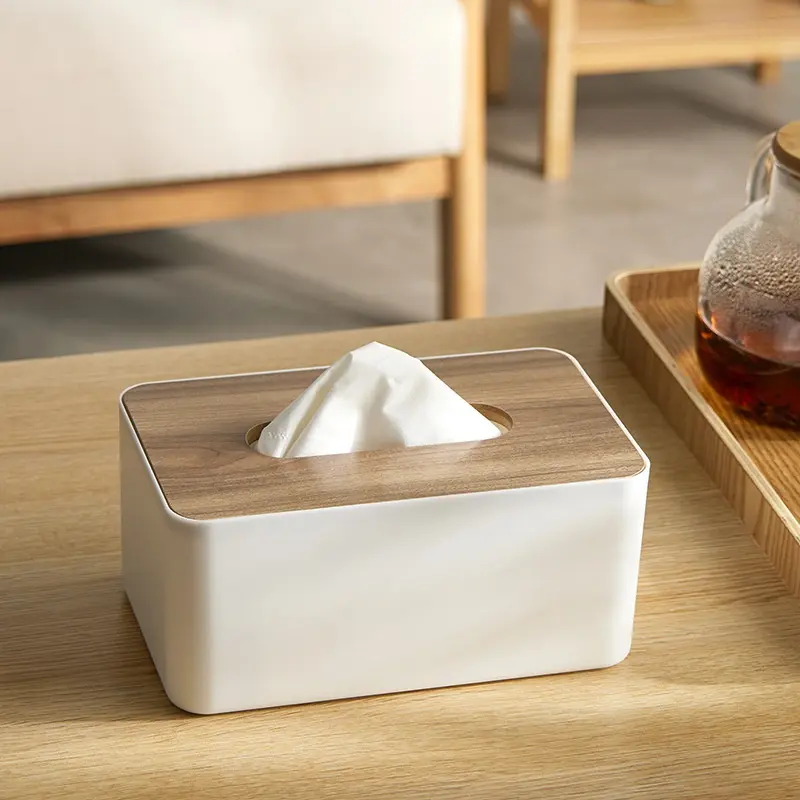 1PC Plastic simple paper box creative home multifunctional storage paper box