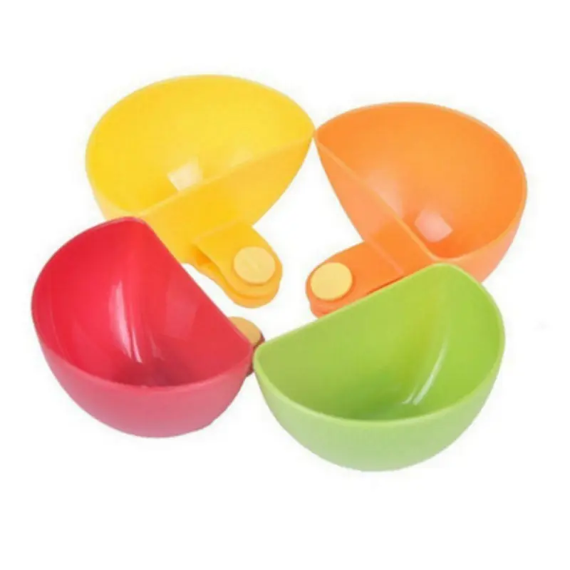 4PCS Creative clip seasoning dish, oil vinegar soy sauce kitchen artifact seasoning box set