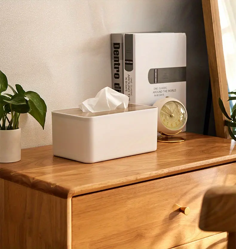 1PC Plastic simple paper box creative home multifunctional storage paper box