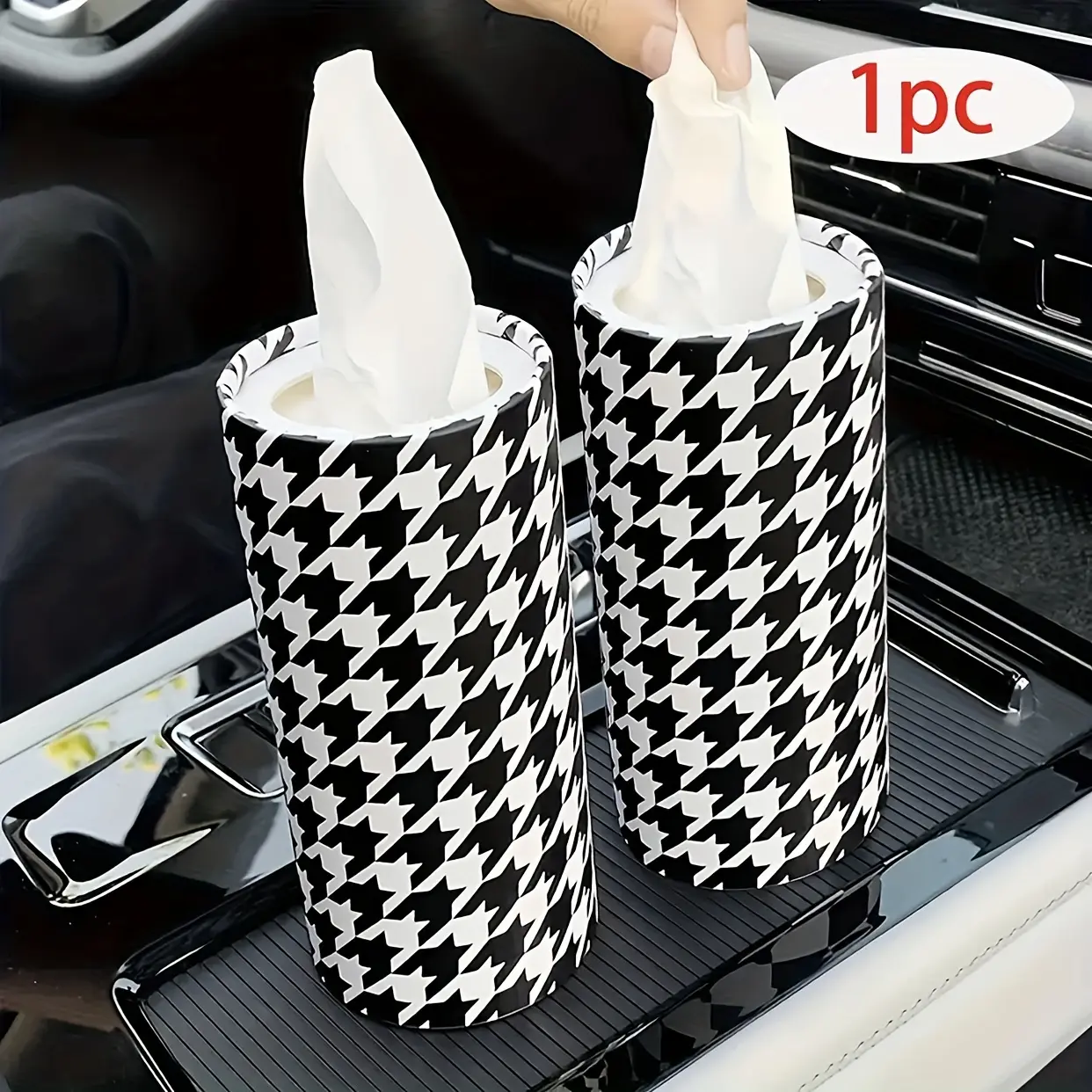 1PC Car tissue box, car paper drawer, cute car multifunctional tissue tube, cartoon decoration in car