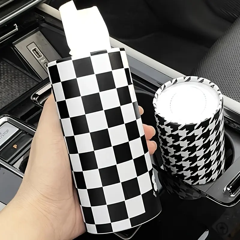 1PC Car tissue box, car paper drawer, cute car multifunctional tissue tube, cartoon decoration in car