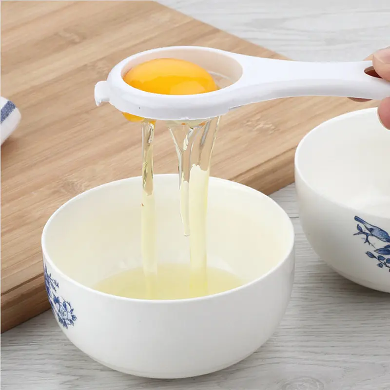 2/5pcs Egg Yolk Separator Divider White Plastic Convenient Household Eggs Tool Cooking Baking Tool Kitchen Accessories