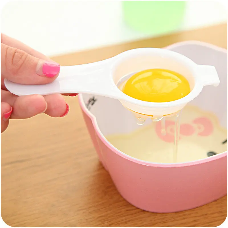 2/5pcs Egg Yolk Separator Divider White Plastic Convenient Household Eggs Tool Cooking Baking Tool Kitchen Accessories