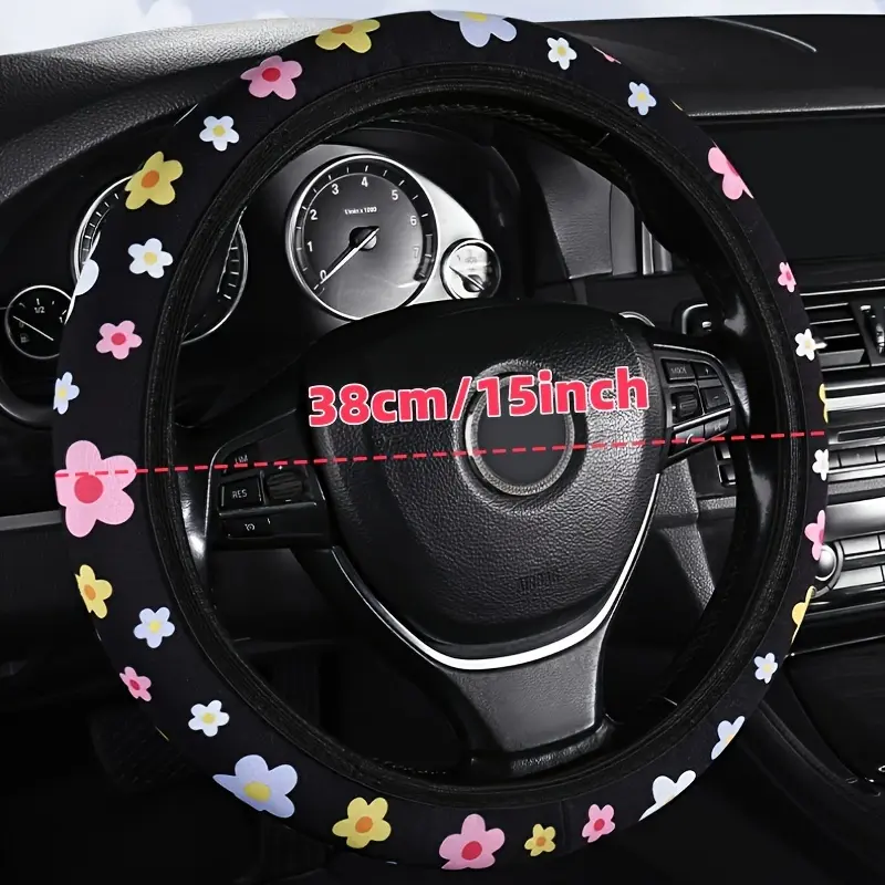 1PC Car steering wheel cover printed without inner ring