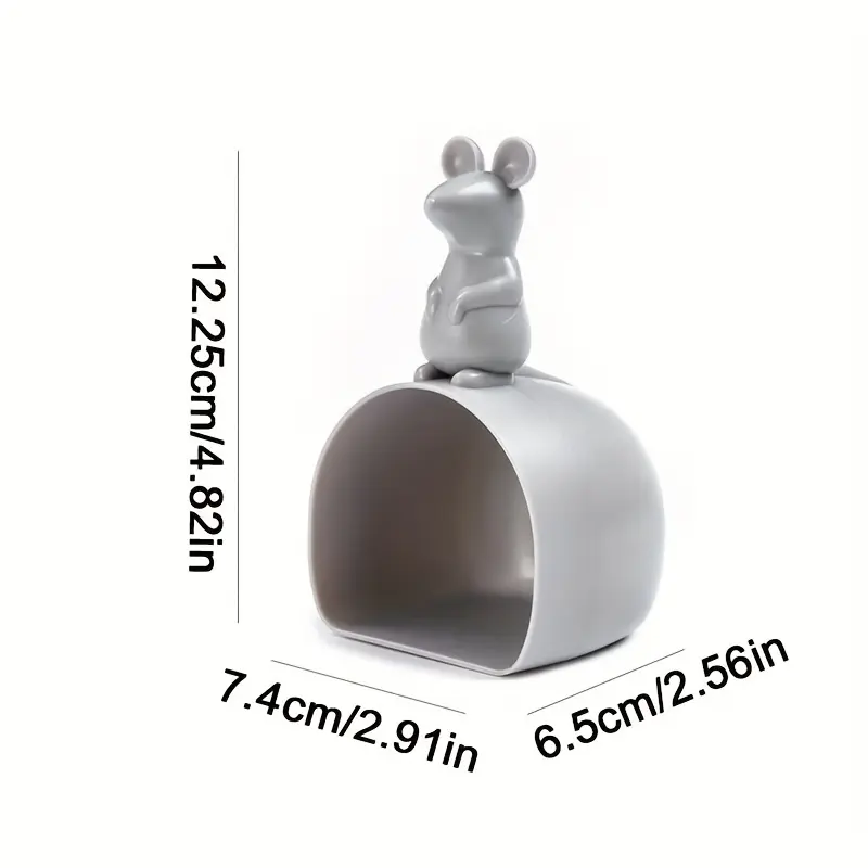 1PC Multi functional rice spoon cartoon mouse handle digging spoon household kitchen small tool plastic rice measuring cup