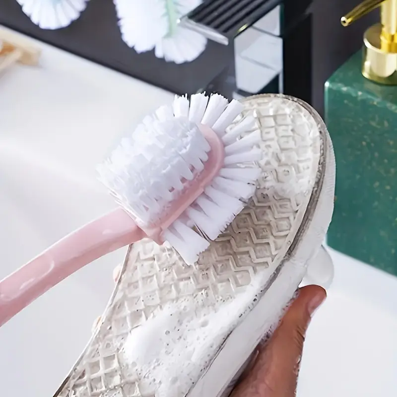 1PC New creative five sided shoe brush, double-sided circular cleaning with no dead corners