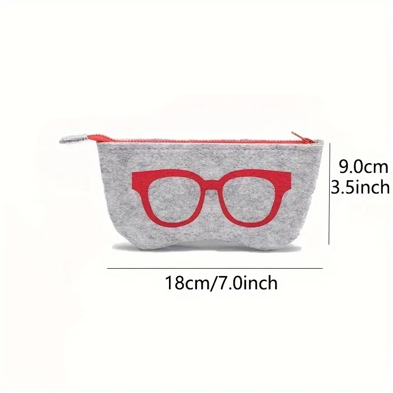 1PC Felt glasses case, glasses bag, sunglasses, sunglasses storage bag, unisex