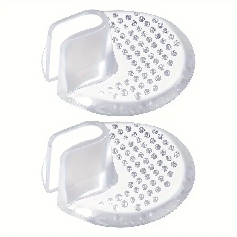 2PC Transparent small dot anti slip flip flops forefoot pad, summer transparent wear-resistant front half pad